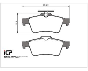 Ebc Redstuff Rear Brake Pads For Subaru Impreza Wrx Sti 02