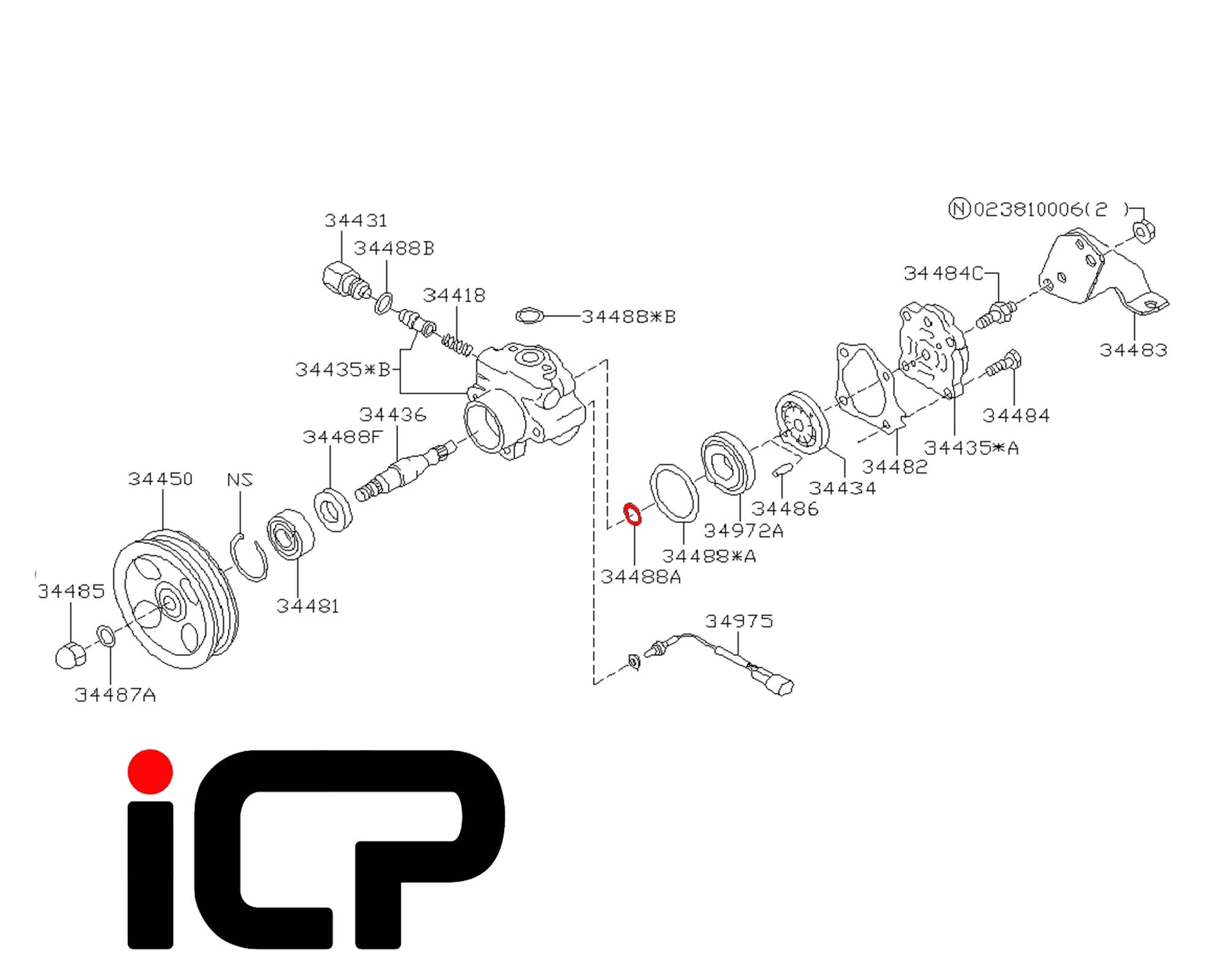 Power Steering Pump ORing Import Car Parts