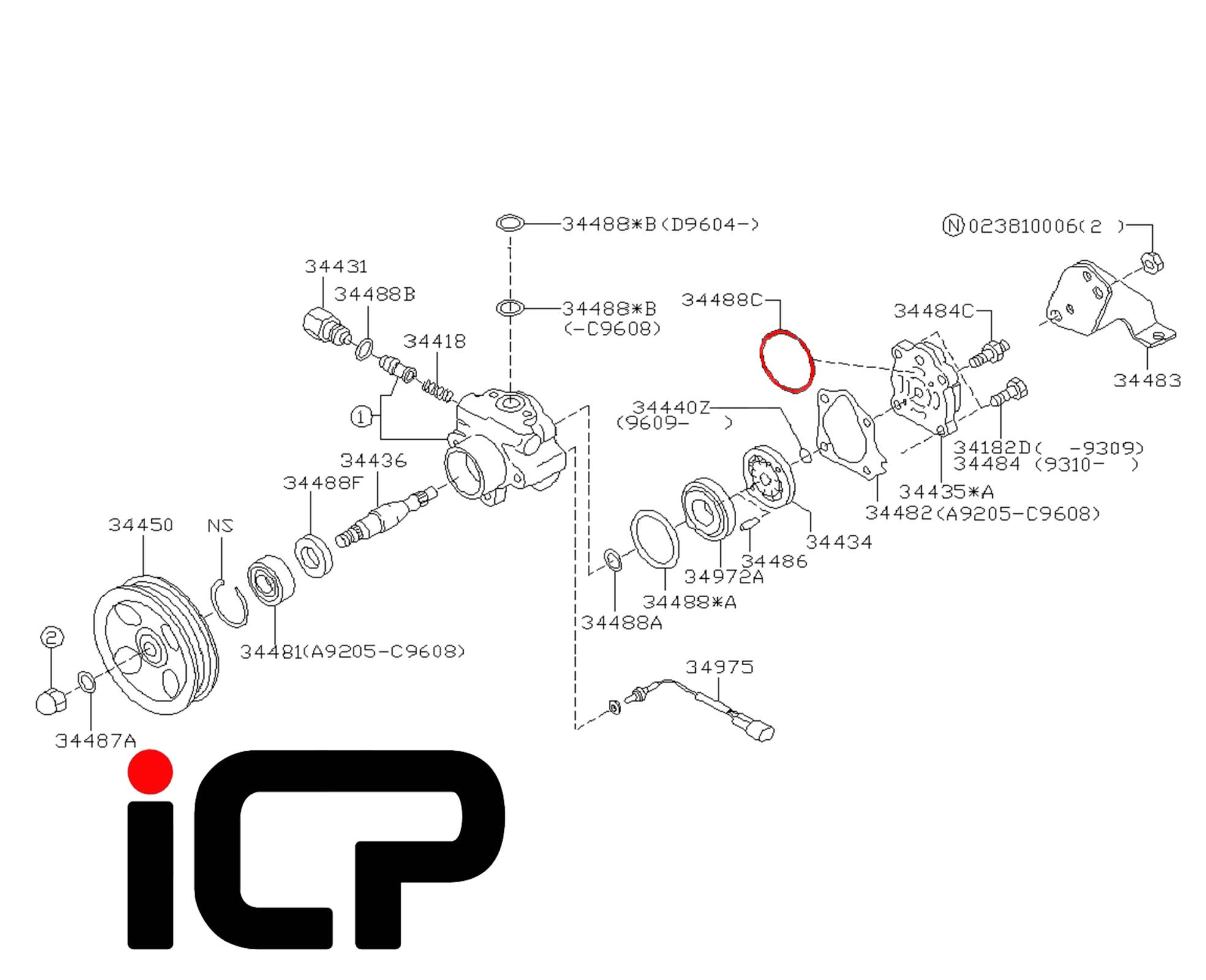 Power Steering Pump ORing Import Car Parts