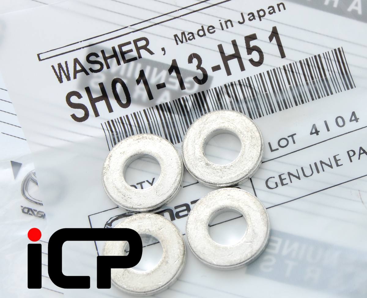 4x Genuine Injector Washers Fits: Mazda 3 & 6 CX-5 2.2 Skyactiv