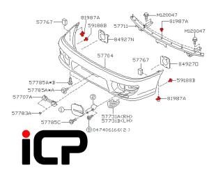 Front Bumper Clip Fitting Kit